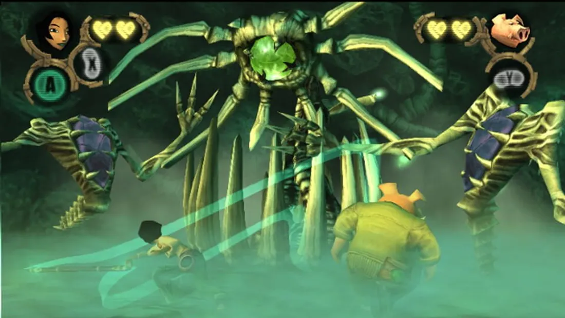 Cena de gameplay de Beyond Good & Evil