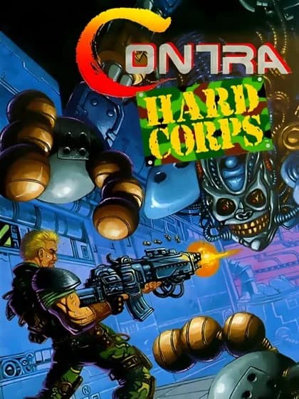 Capa de Contra: Hard Corps para Mega Drive