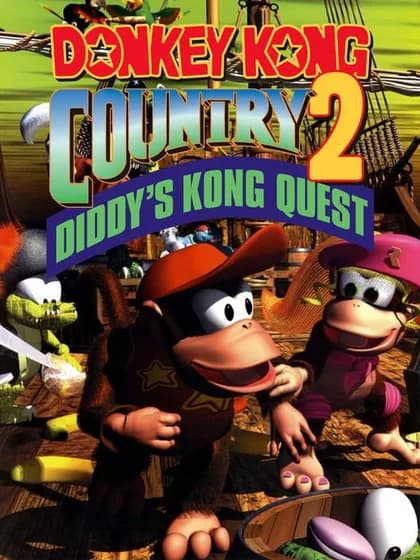 Capa de Donkey Kong Country 2: Diddy's Kong Quest para Super Nintendo