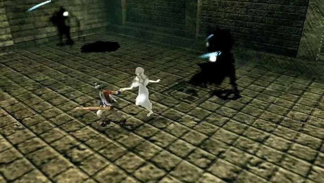 Cena de gameplay de Ico