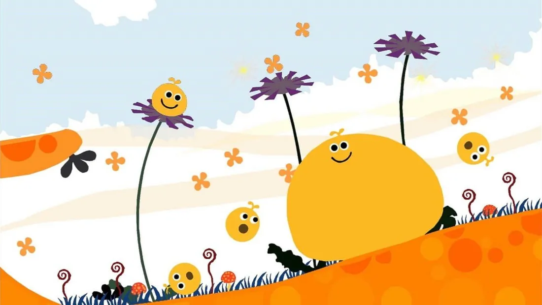 Cena de gameplay de LocoRoco
