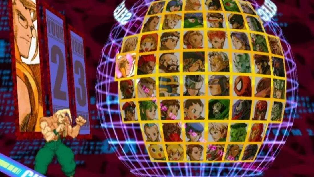 Cena de gameplay de Marvel vs. Capcom 2: New Age of Heroes