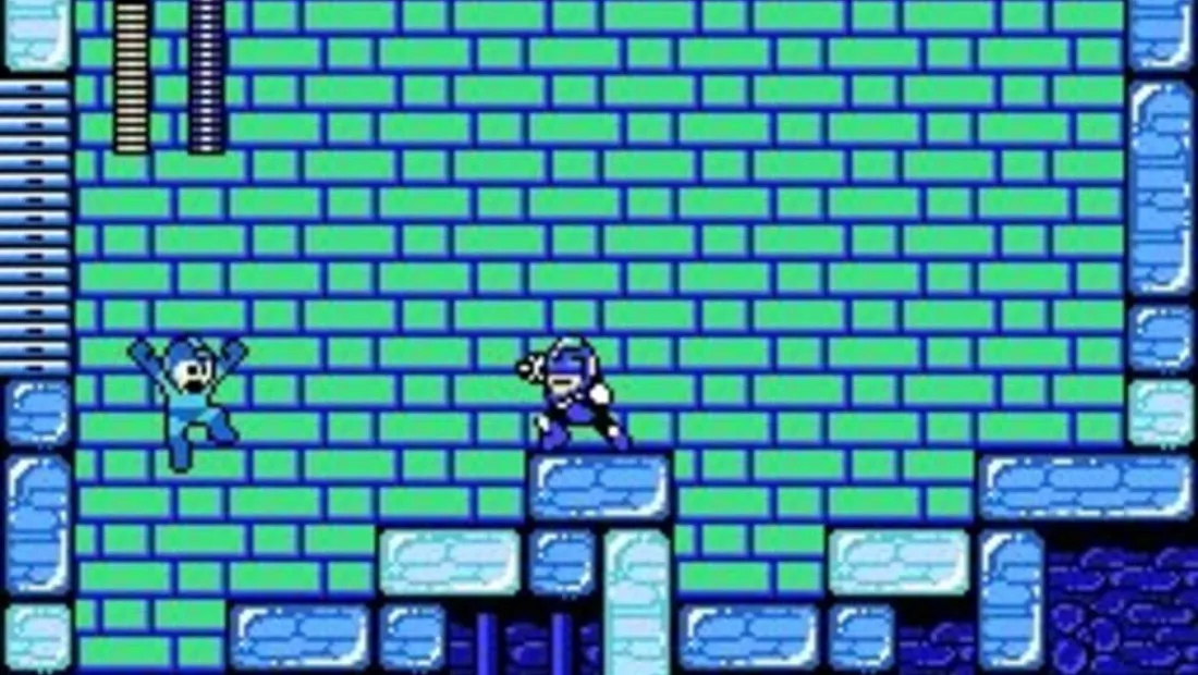 Cena de gameplay de Mega Man 2