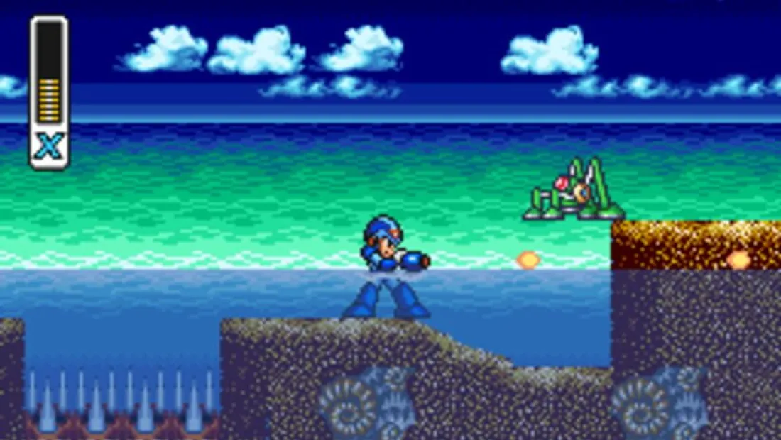 Cena de gameplay de Mega Man X