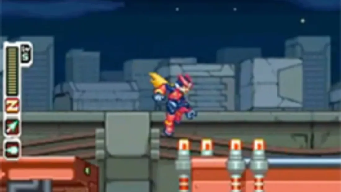 Cena de gameplay de Mega Man Zero 2