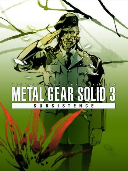 Capa de Metal Gear Solid 3: Subsistence para PlayStation 2