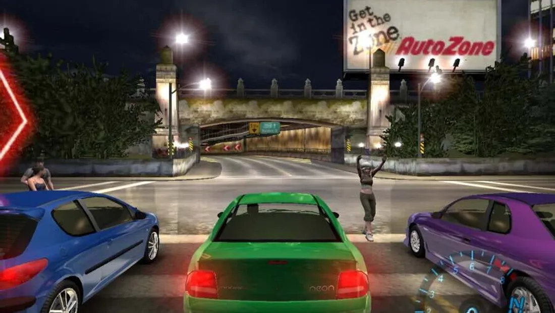 Cena de gameplay de Need for Speed: Underground