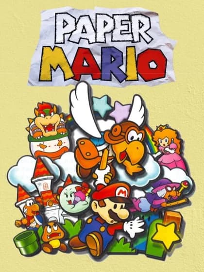 Capa de Paper Mario para Nintendo 64