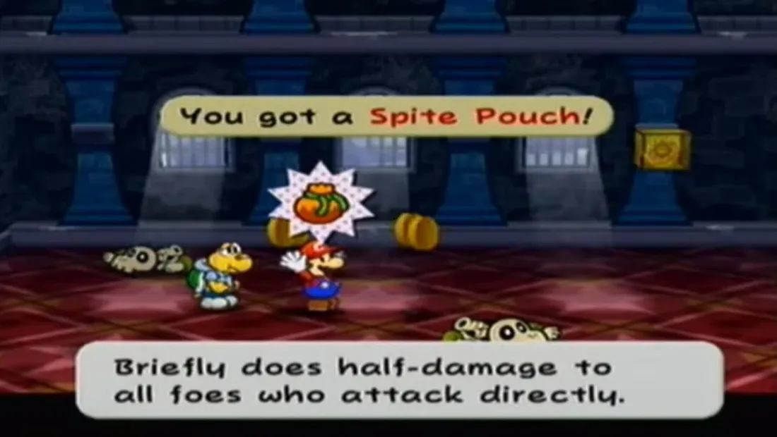 Cena de gameplay de Paper Mario: The Thousand-Year Door