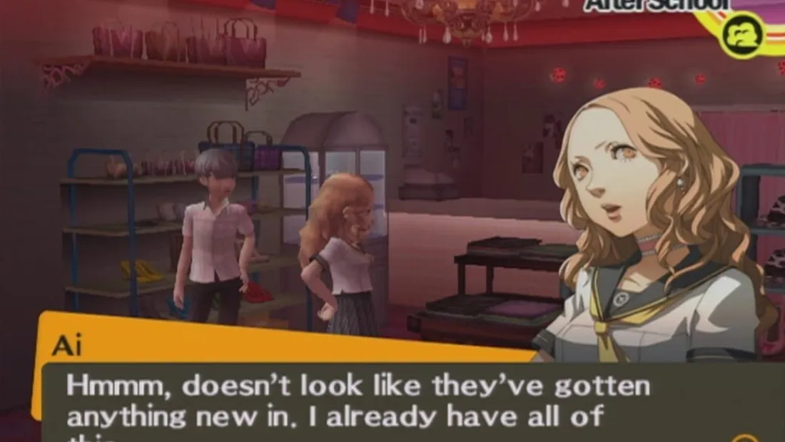 Cena de gameplay de Persona 4