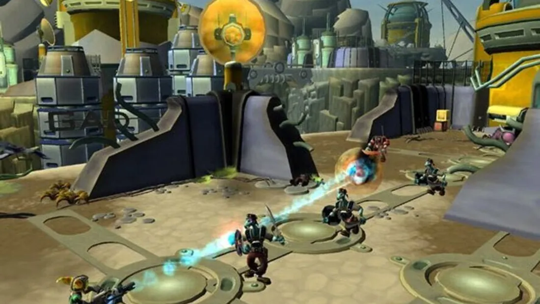 Cena de gameplay de Ratchet & Clank: Going Commando