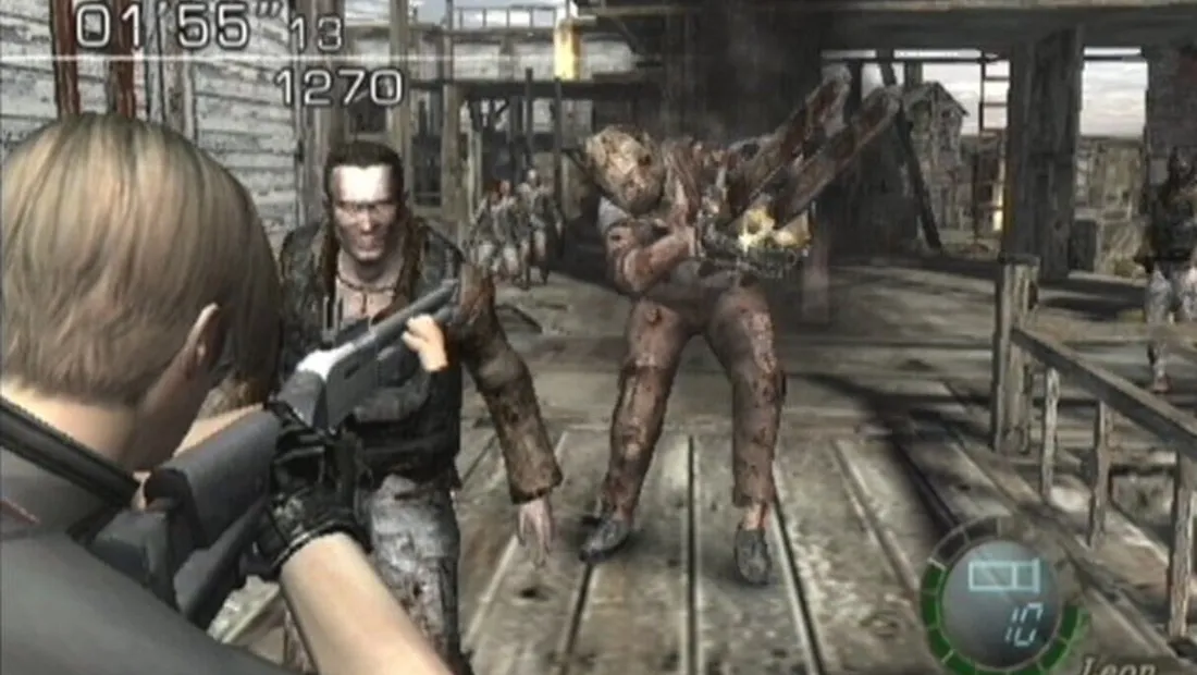 Cena de gameplay de Resident Evil 4