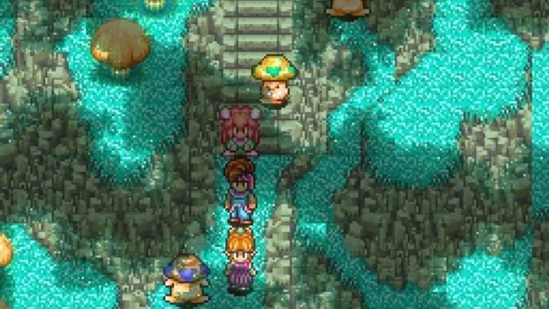 Cena de gameplay de Secret of Mana