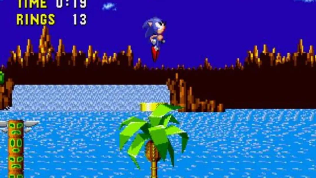 Cena de gameplay de Sonic the Hedgehog
