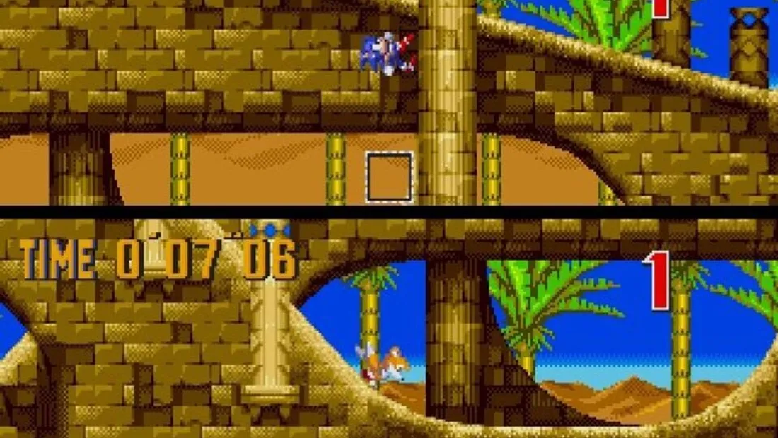 Cena de gameplay de Sonic the Hedgehog 3 & Knuckles