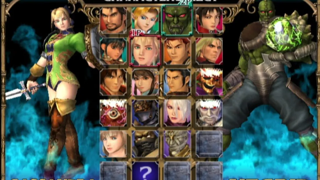 Cena de gameplay de SoulCalibur II