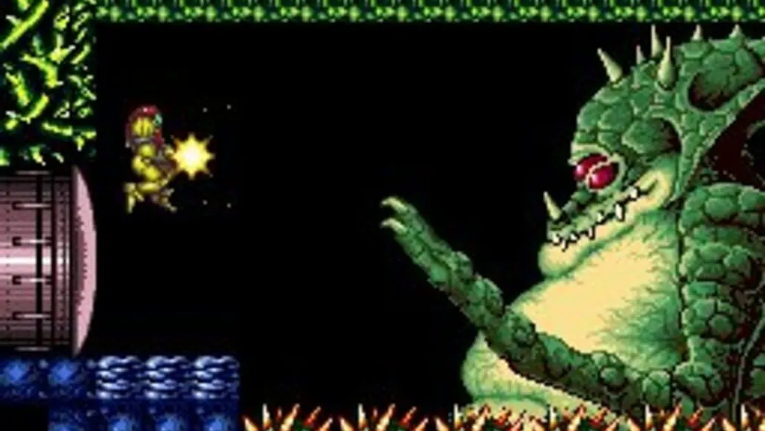 Cena de gameplay de Super Metroid