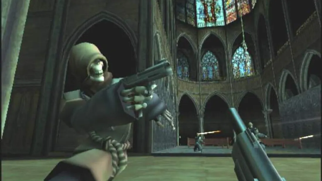 Cena de gameplay de TimeSplitters 2