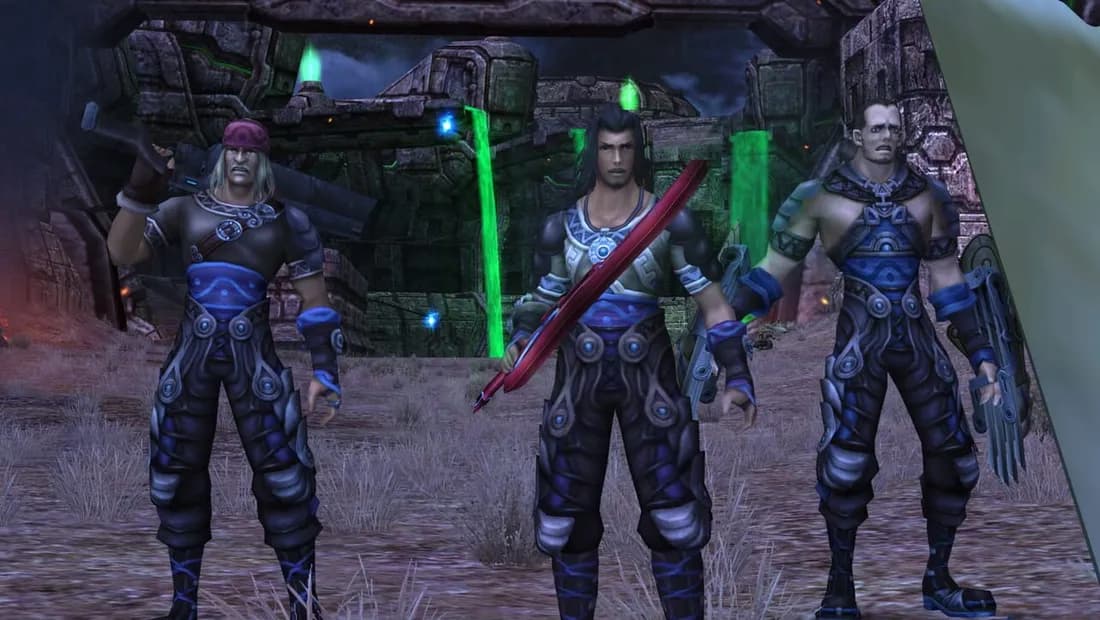 Cena de gameplay de Xenoblade Chronicles
