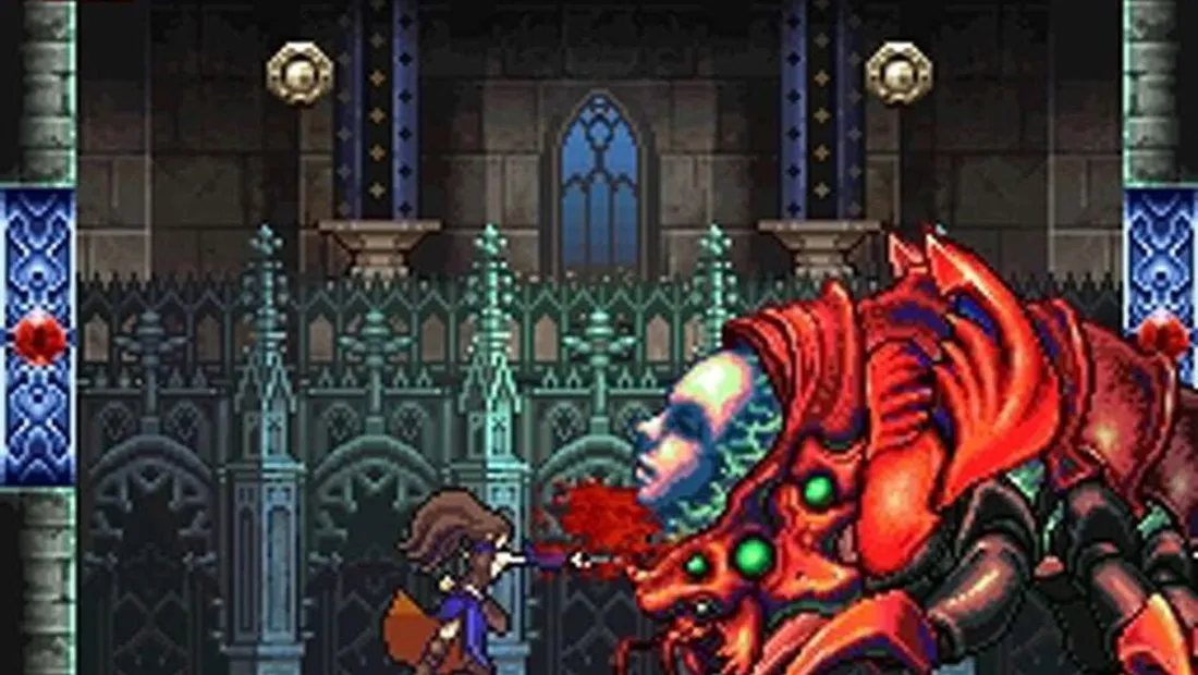 Cena de gameplay de Castlevania: Order of Ecclesia