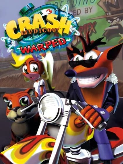 Capa de Crash Bandicoot: Warped para PlayStation