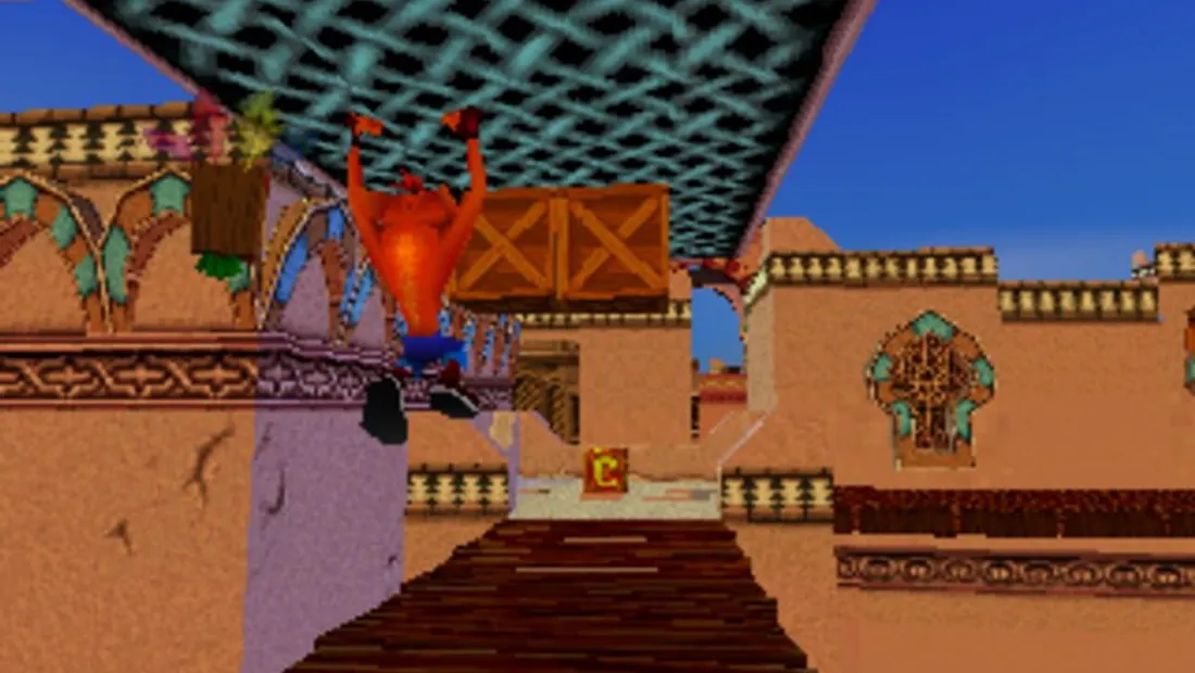 Cena de gameplay de Crash Bandicoot: Warped