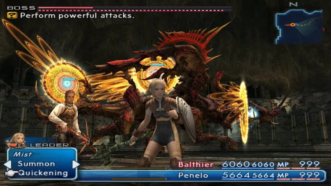 Cena de gameplay de Final Fantasy XII