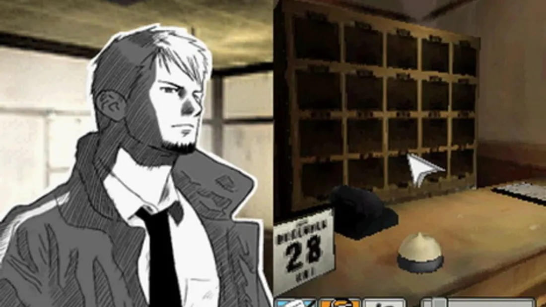 Cena de gameplay de Hotel Dusk: Room 215