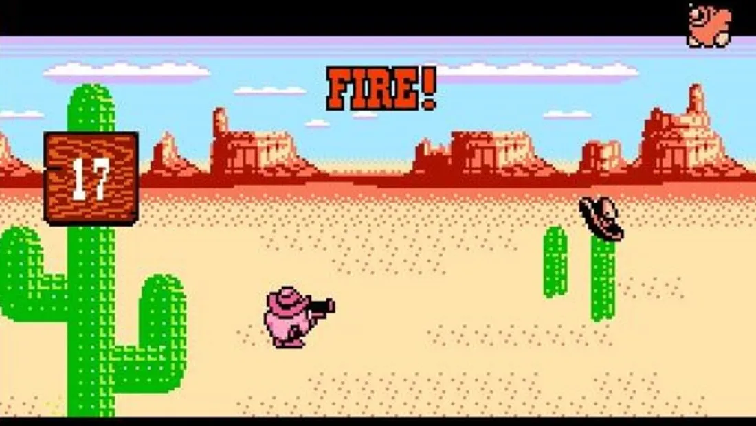 Cena de gameplay de Kirby's Adventure