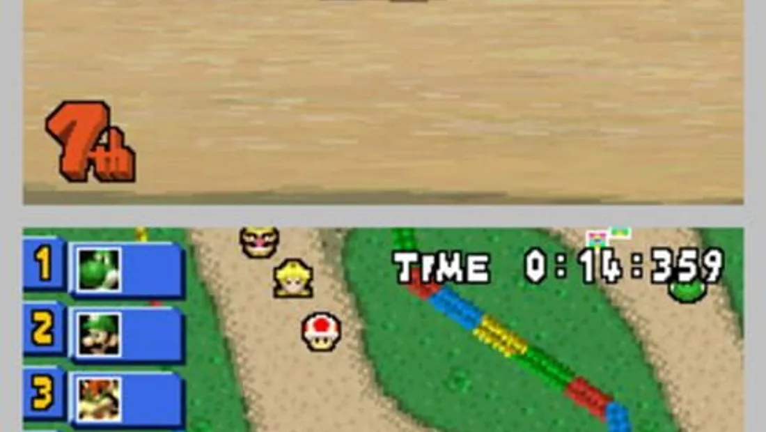 Cena de gameplay de Mario Kart DS