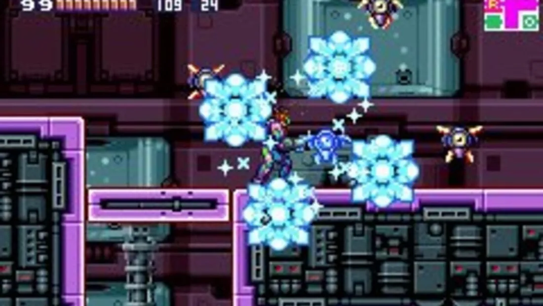 Cena de gameplay de Metroid Fusion