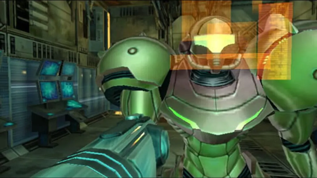 Cena de gameplay de Metroid Prime
