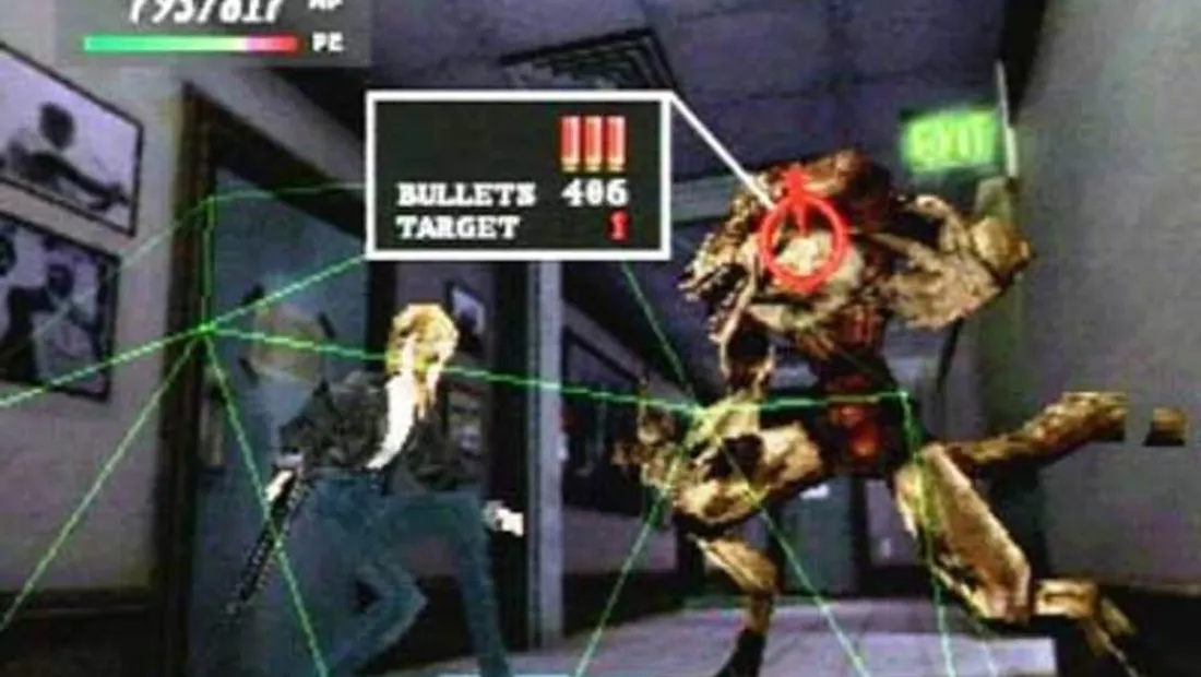 Cena de gameplay de Parasite Eve