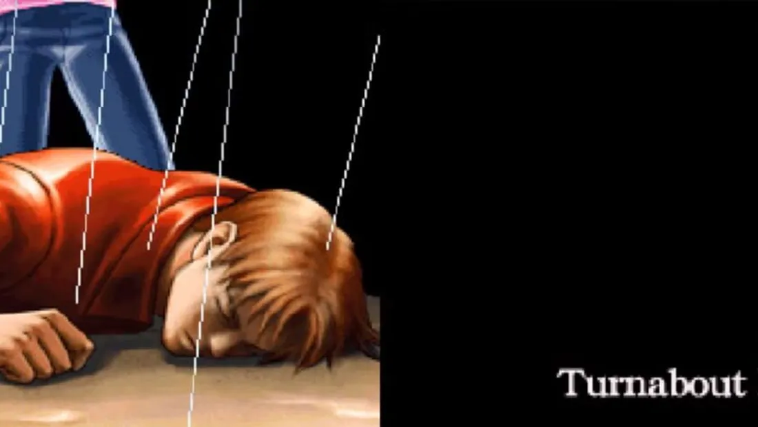 Cena de gameplay de Phoenix Wright: Ace Attorney - Trials and Tribulations