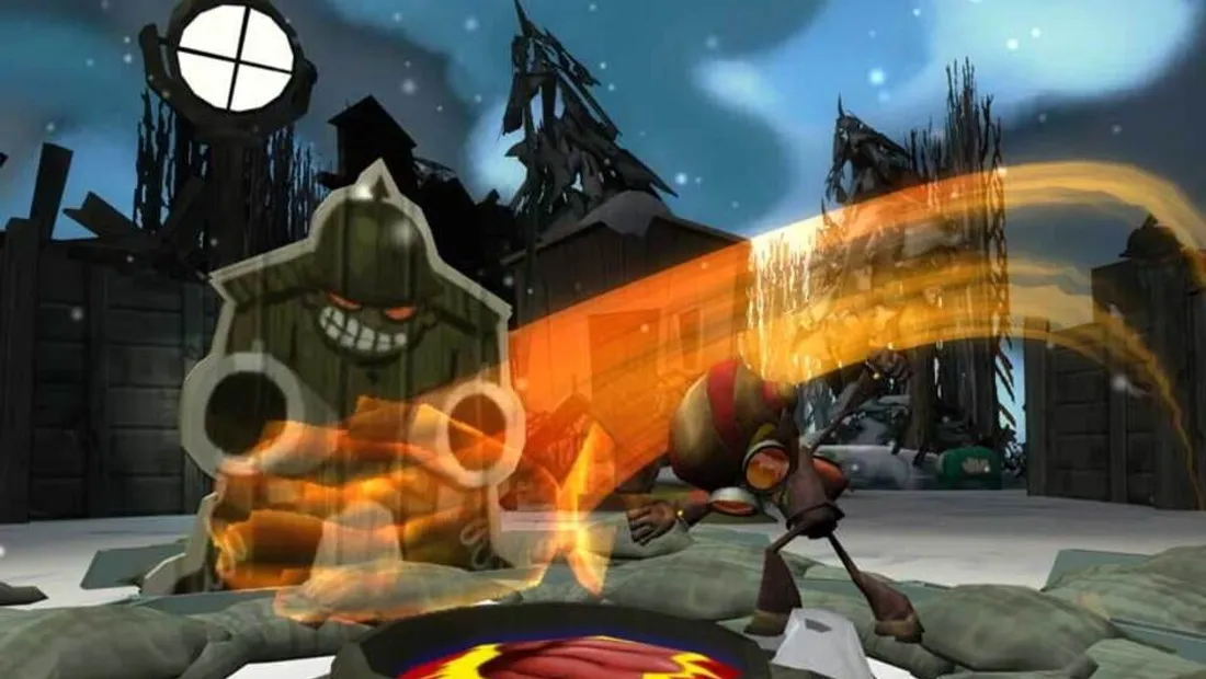 Cena de gameplay de Psychonauts
