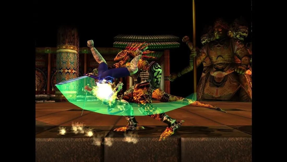 Cena de gameplay de SoulCalibur