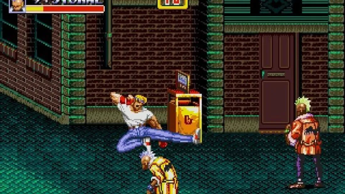 Cena de gameplay de Streets of Rage 2