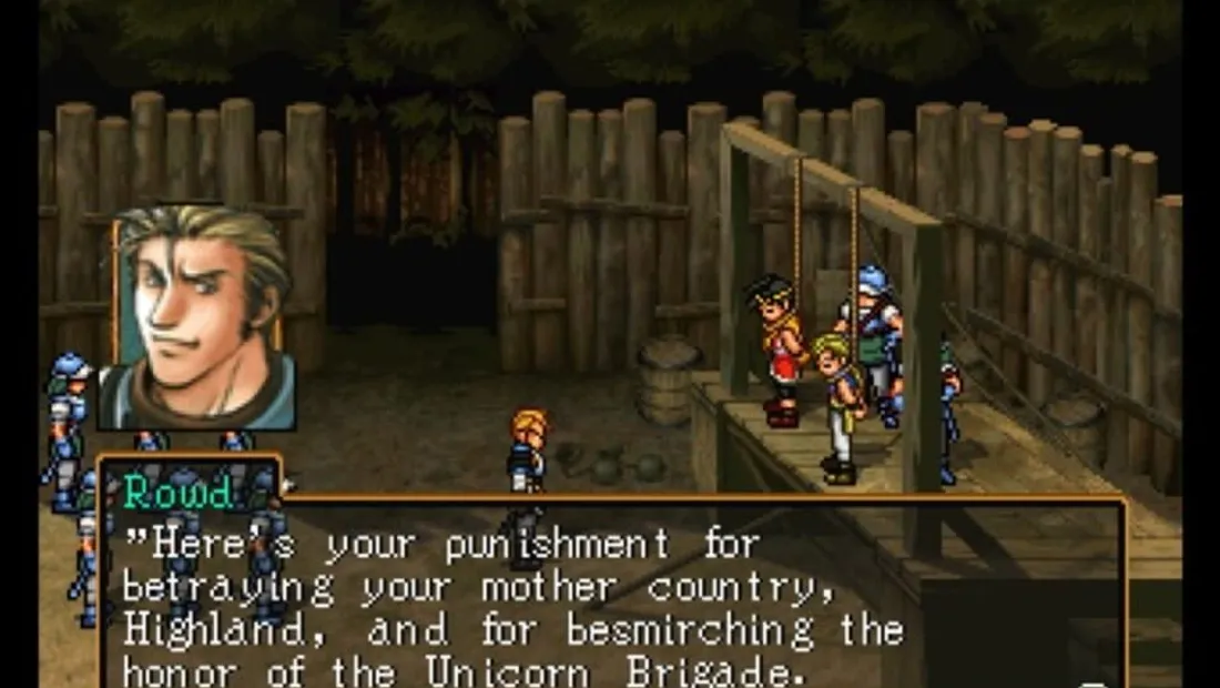 Cena de gameplay de Suikoden II
