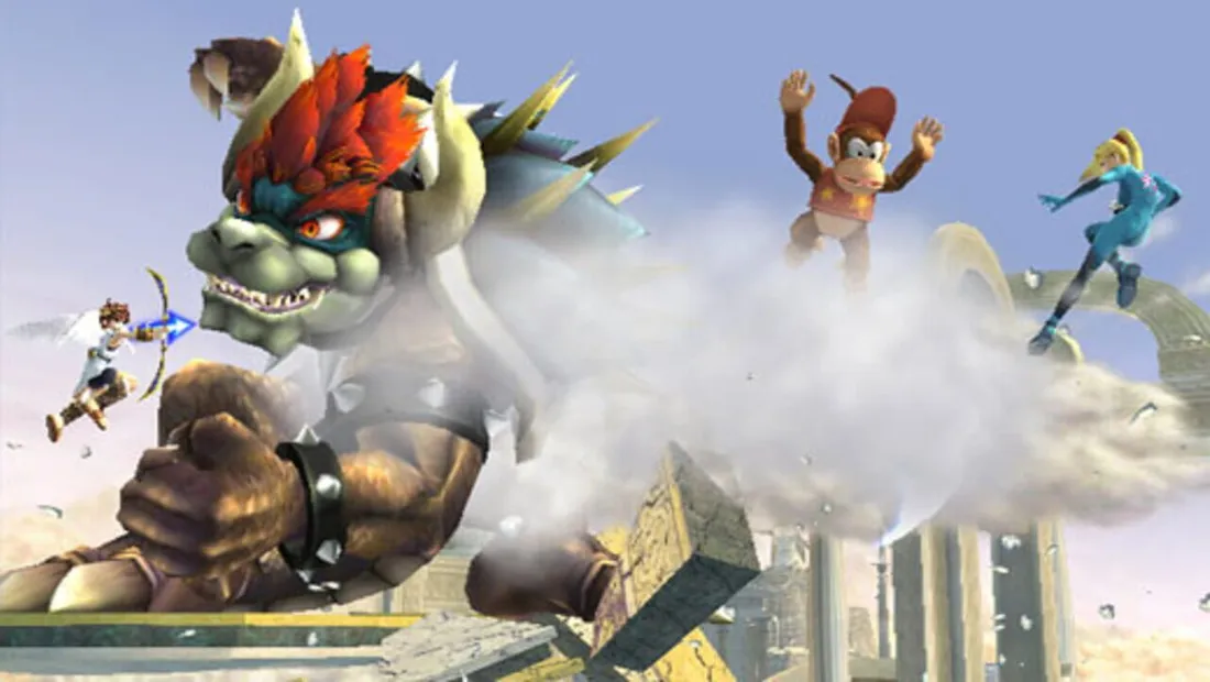 Cena de gameplay de Super Smash Bros. Brawl