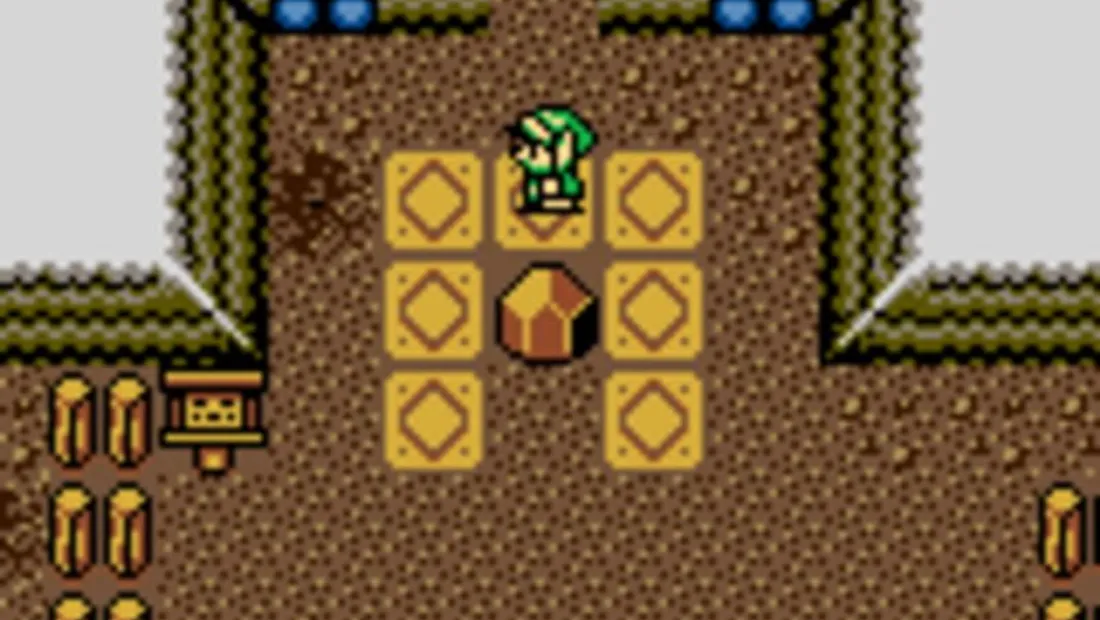 Cena de gameplay de The Legend of Zelda: Oracle of Ages