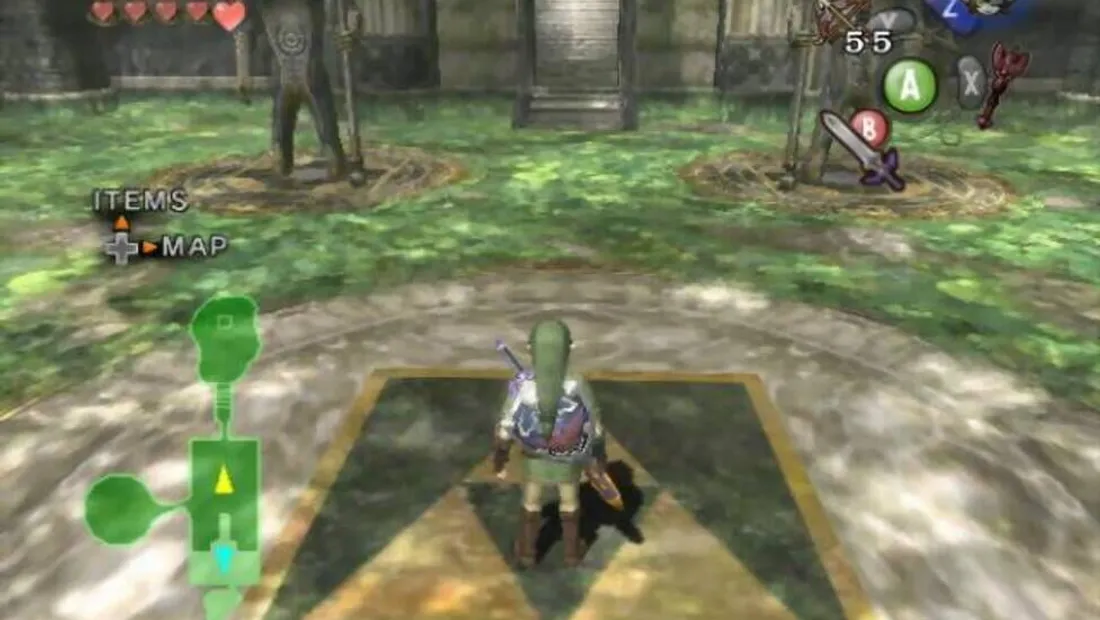 Cena de gameplay de The Legend of Zelda: Twilight Princess