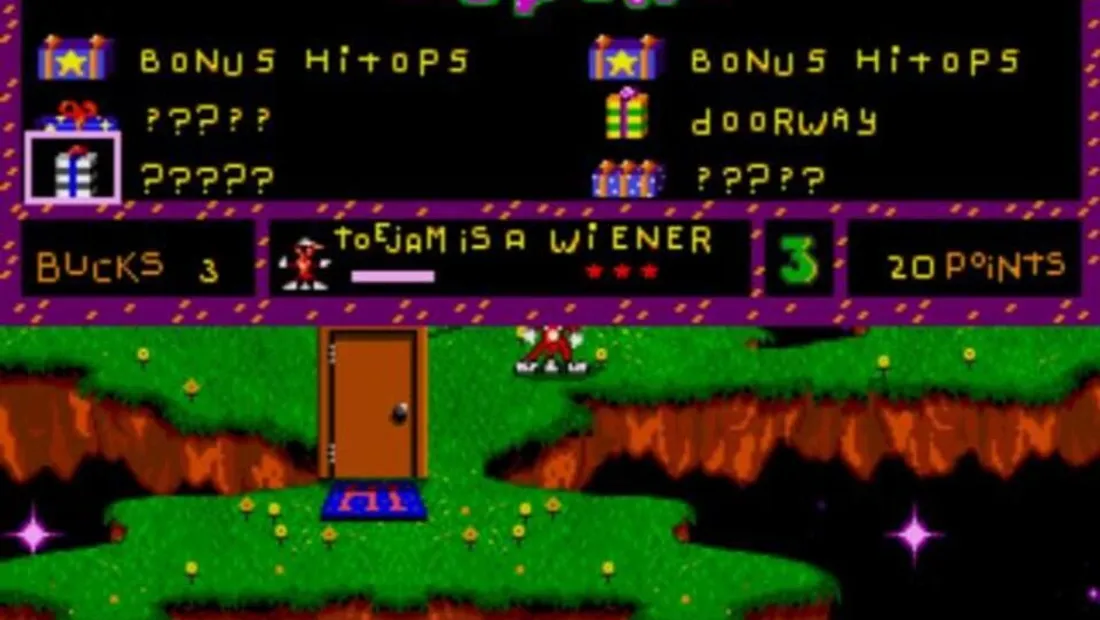 Cena de gameplay de ToeJam & Earl