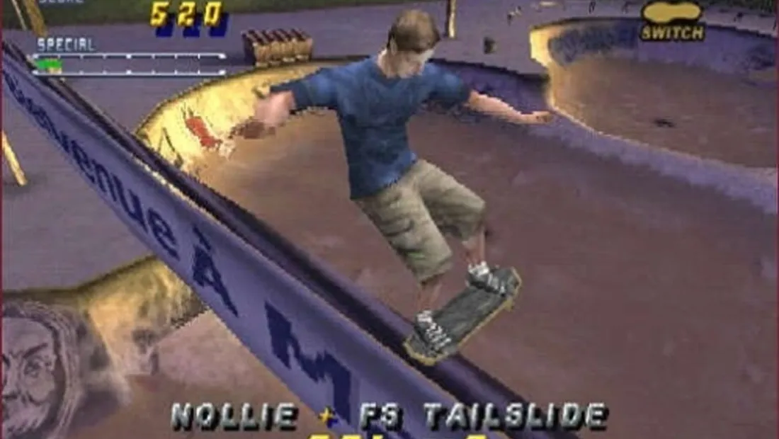 Cena de gameplay de Tony Hawk's Pro Skater 2