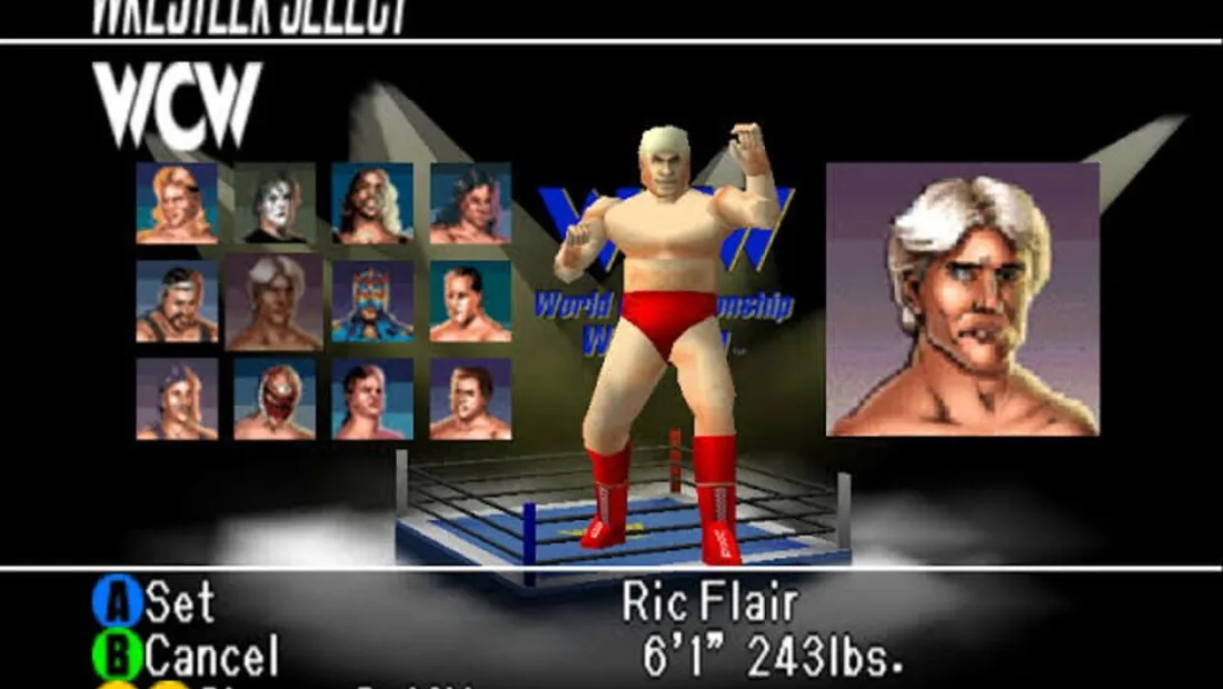 Cena de gameplay de WCW vs. nWo: World Tour